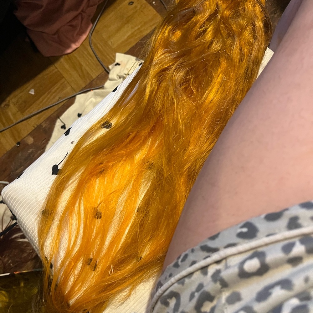 Vibrant Orange Hair Extension